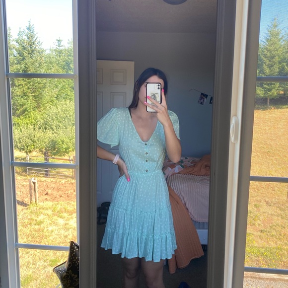 Justify Dresses & Skirts - Mint green floral dress